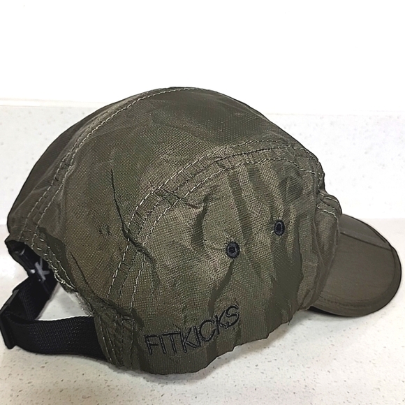 Khaki Folding Cap Unisex. FitKicks. Foldable Design. New - Picture 2 of 10
